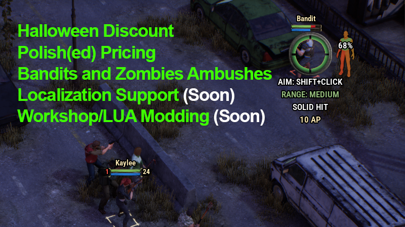 Halloween Patch: Zombies & Bandit Ambushes, Localizations & Modding (soon)