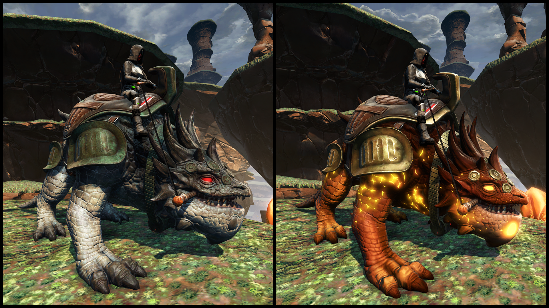 Hardy Armasaur Mount / Tenacious Armasaur Mount). 