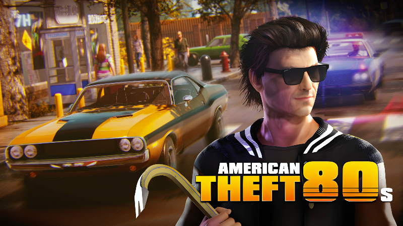 American Theft 80s is out on PlayStation 5 and Xbox Series X|S! 🥳