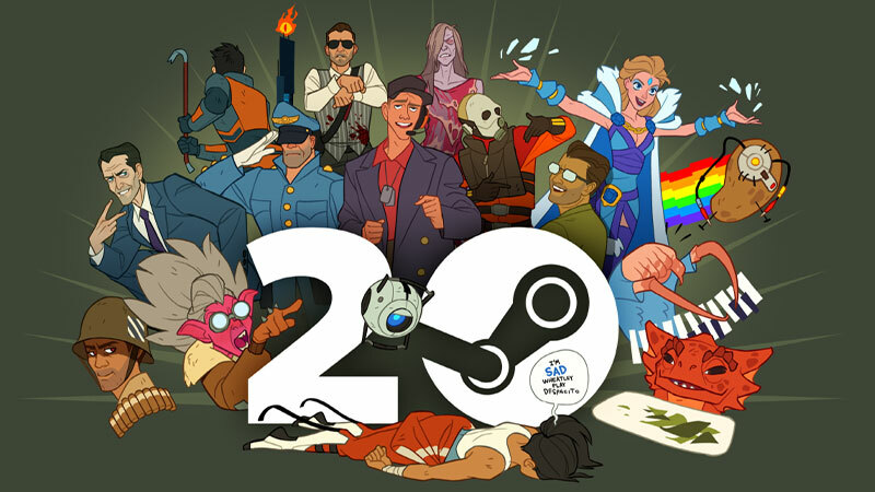 Steam Adds a Special Years of Service Badge to Celebrate 20th Birthday