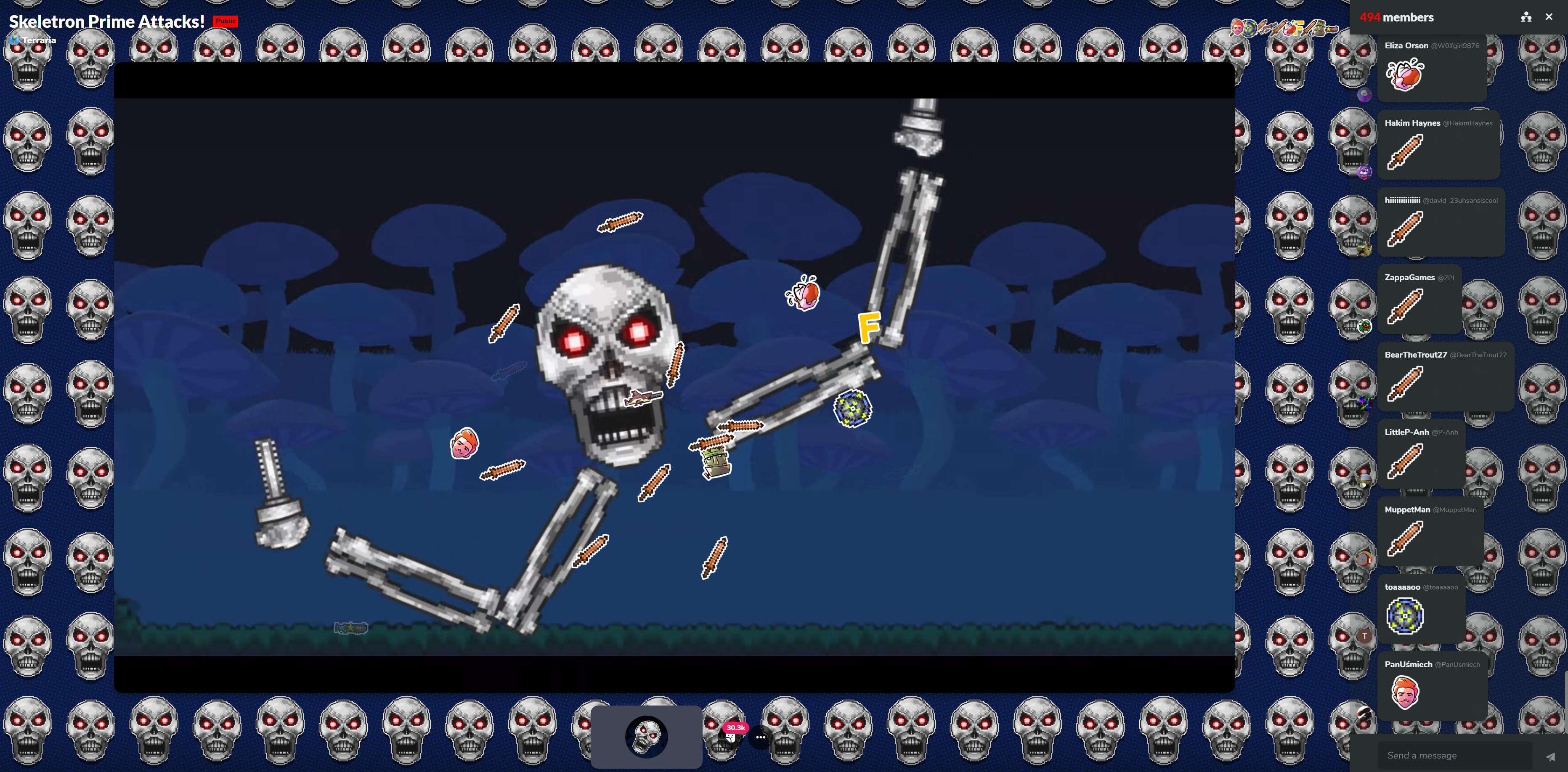 Download Terraria Moon Lord Skeleton Wallpaper