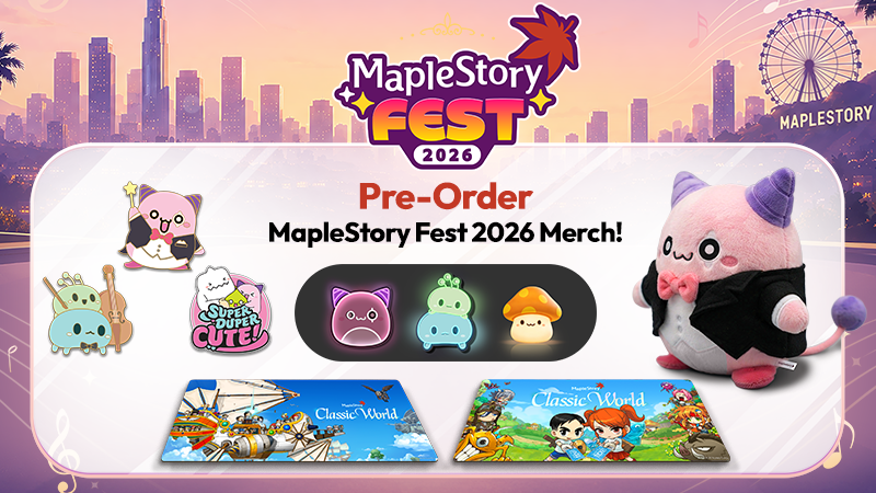 MapleStory Fest 2026 Merch ShoAp Open for Pre-Orders!