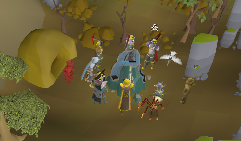 He's just standing there. MENACINGLY! : r/2007scape