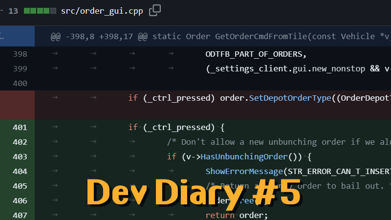 Blog: How the sausage is made, or: How OpenTTD is developed