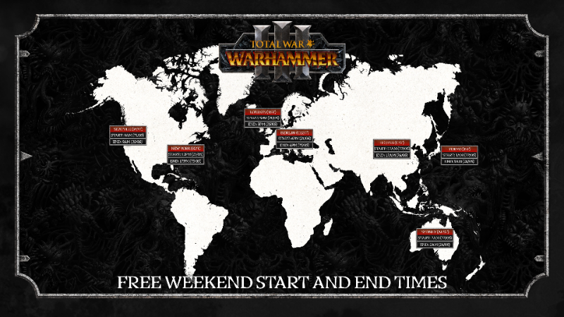 Play Total War: WARHAMMER III for FREE this weekend!