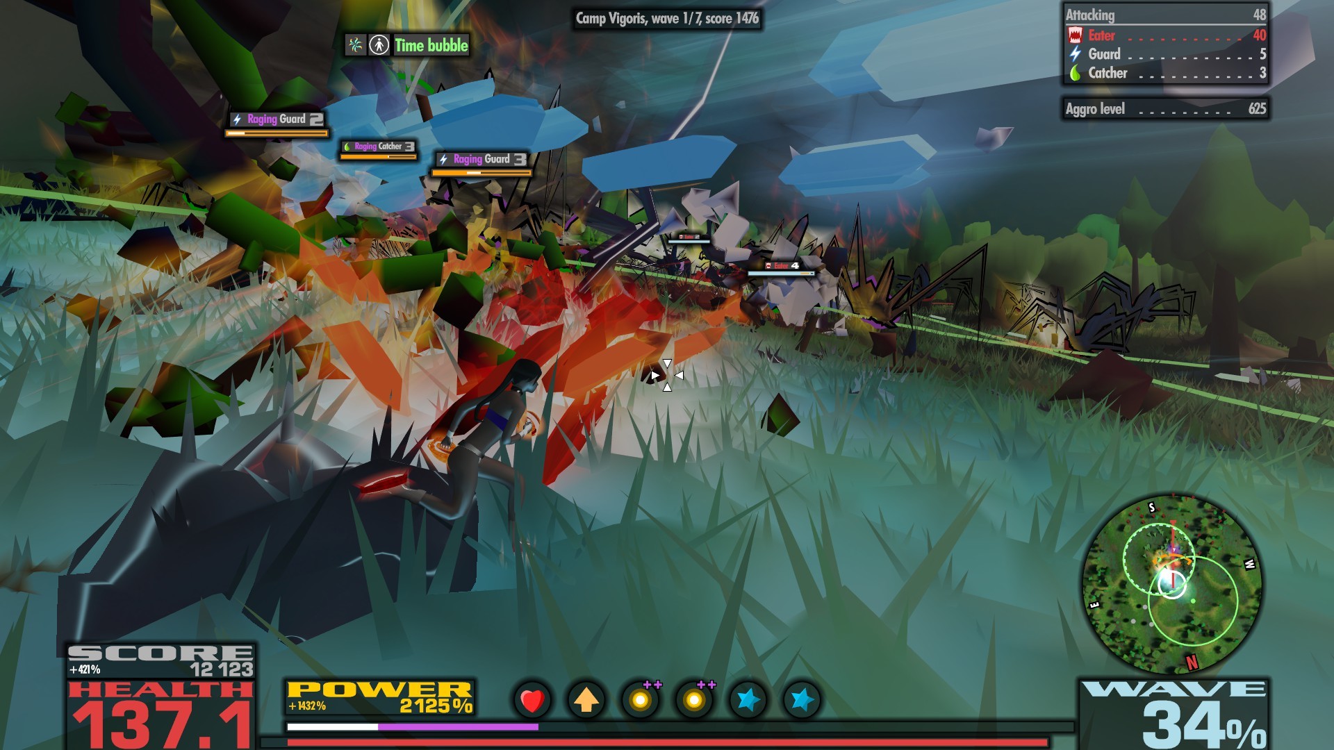 It features a new defense unit a permanent time bubble. Well