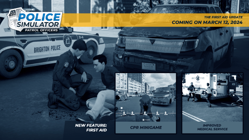 Police Simulator: Patrol Officers - The First Aid Update is coming on ...