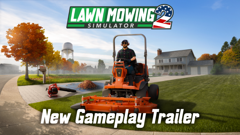 Lawn Mowing Simulator 2 - New Gameplay Trailer!