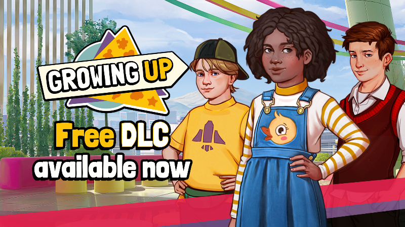 Growing Up Game on X: 1/2 Hello! We want to share our surprise with you!  Today we're releasing free DLC! as you can guess, it is adding 3 more  characters and 2