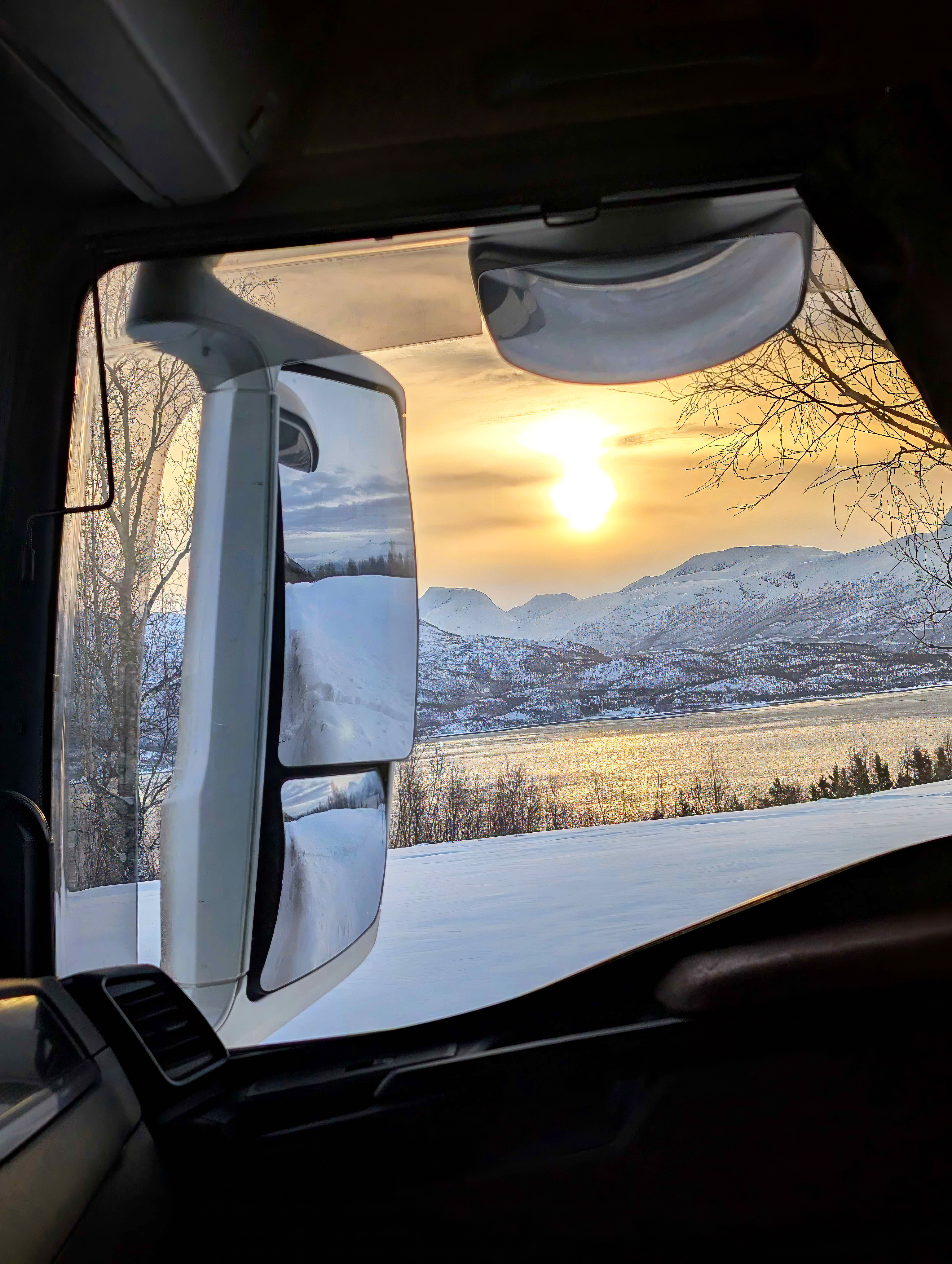 Scandinavian landscape road