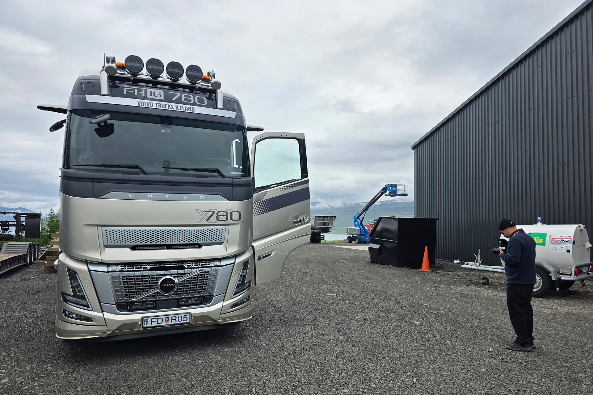 Volvo Truck on Icelandic Roads