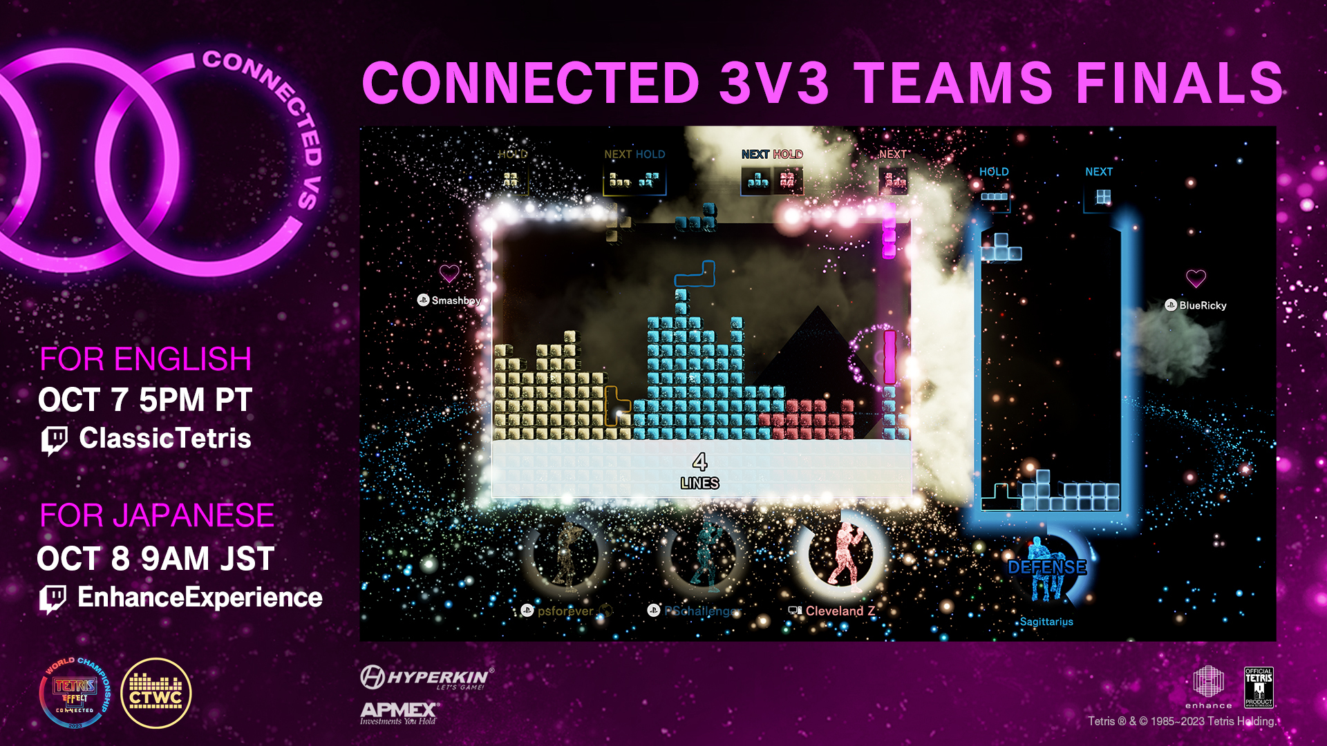 Tetris Effect: connected. The Finals Stream.