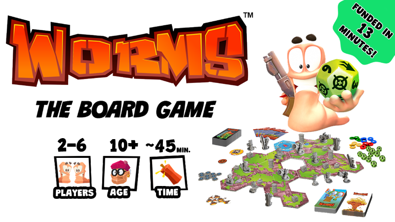 Worms: The Board Game - Back today on Kickstarter!