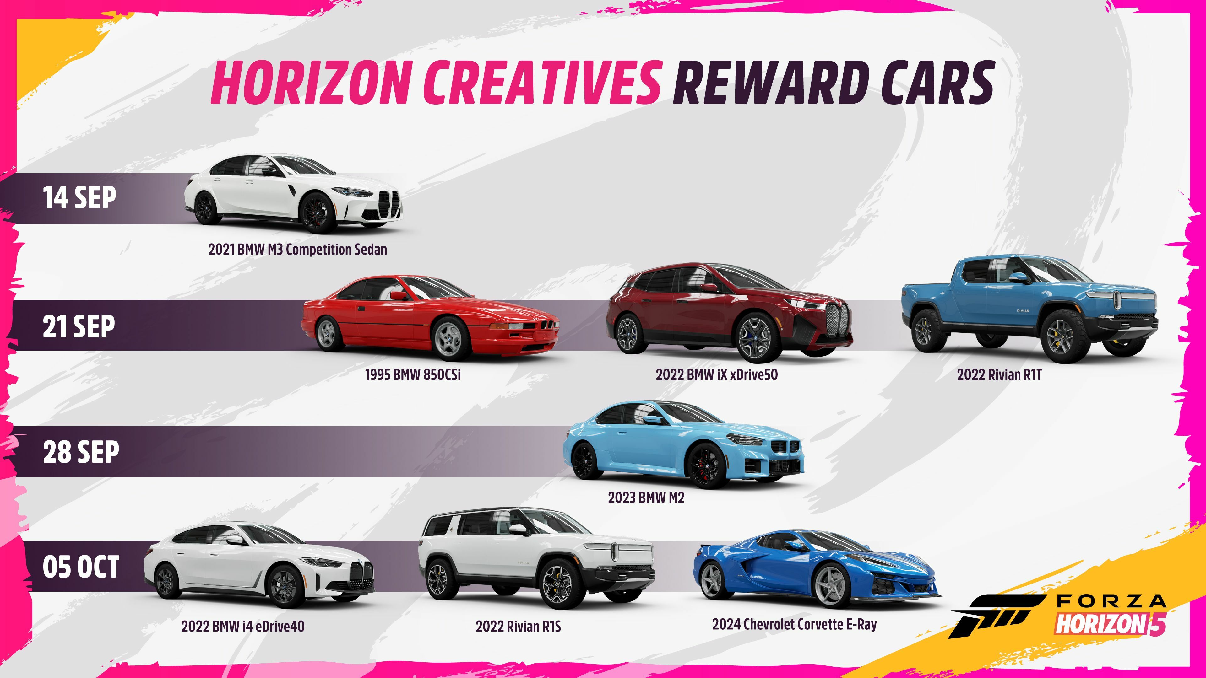 Forza Horizon 5 gets nine new cars, new modes and more next week