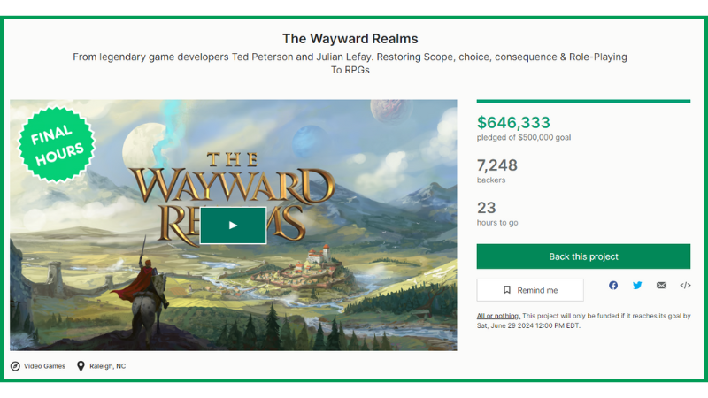 The Wayward Realms - 🎉 You Crushed The Goal! 🚀 - Steam News