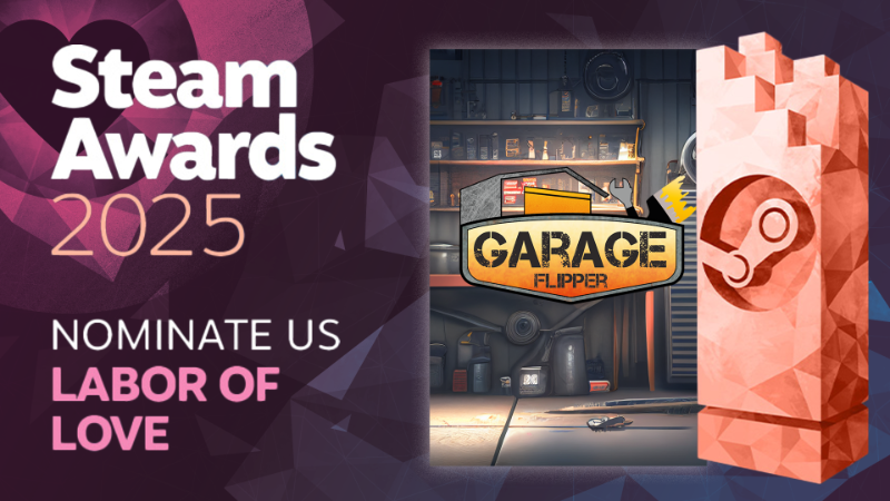 Nominated for the Steam Awards! 🏆