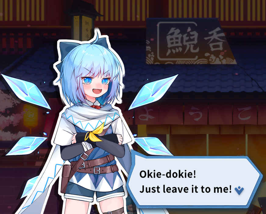 Hero Of Ice Fairy Cirno Minecraft Skin