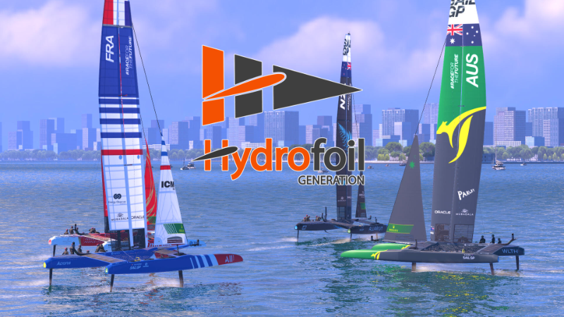Fly over the water with SailGP’s hydrofoiling F50