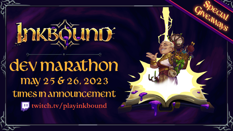 Inkbound - Dev Stream Mini-Marathon - Steam News