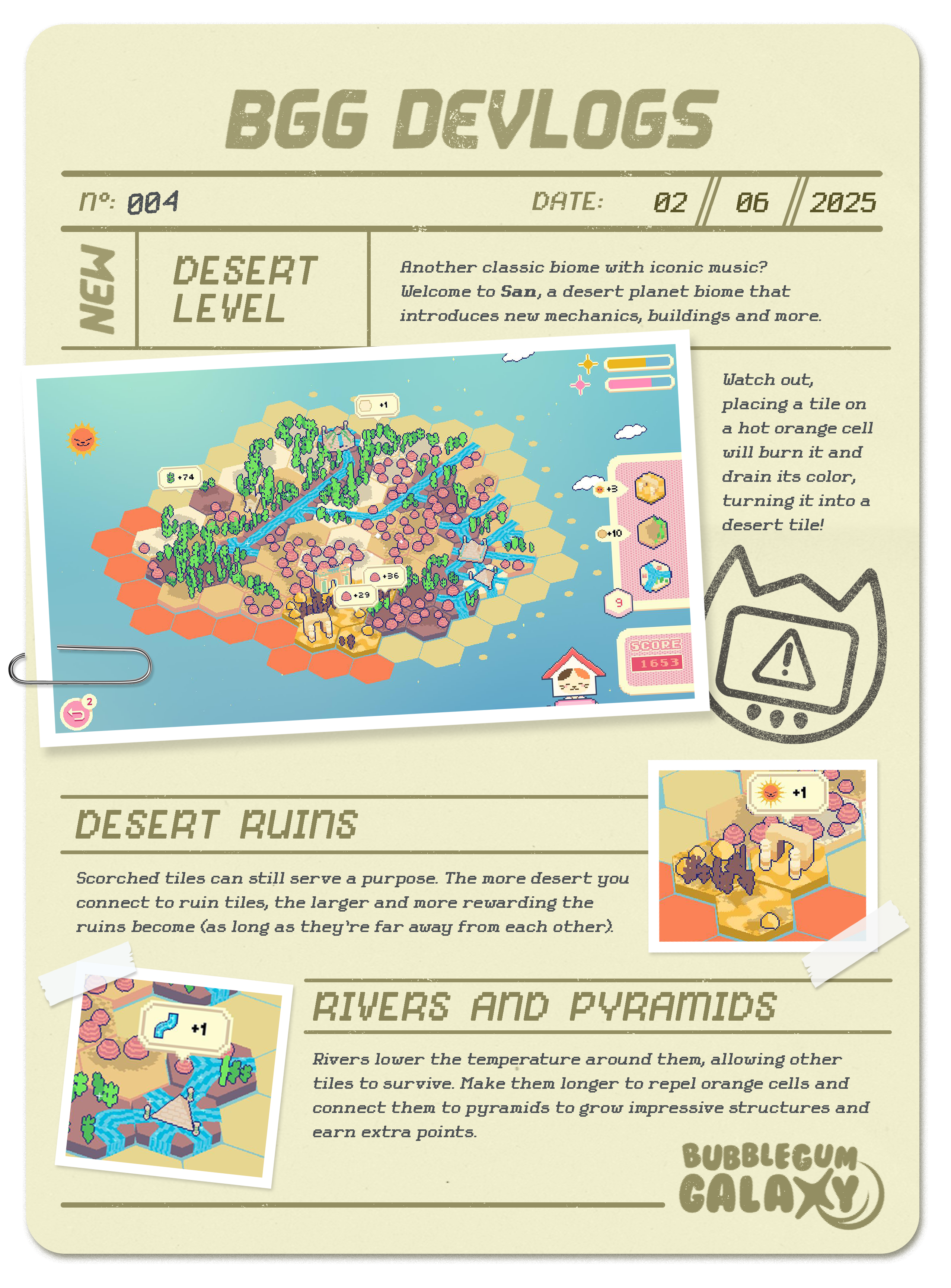 Bubblegum Galaxy Monthly Devlog - June