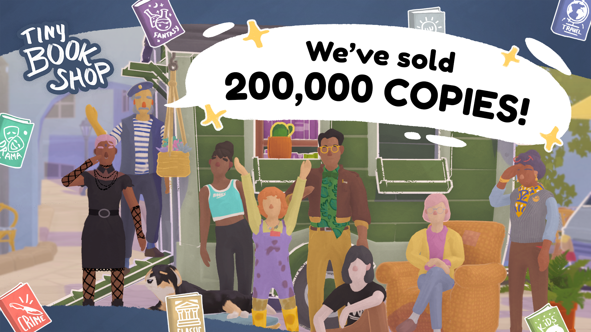 Tiny Bookshop has sold over 200,000 Copies!!!