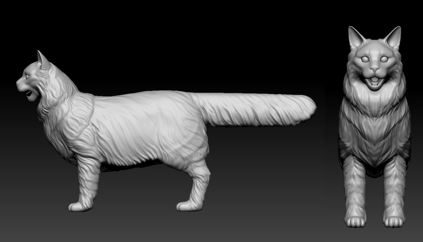 High polygon dog prototype 2