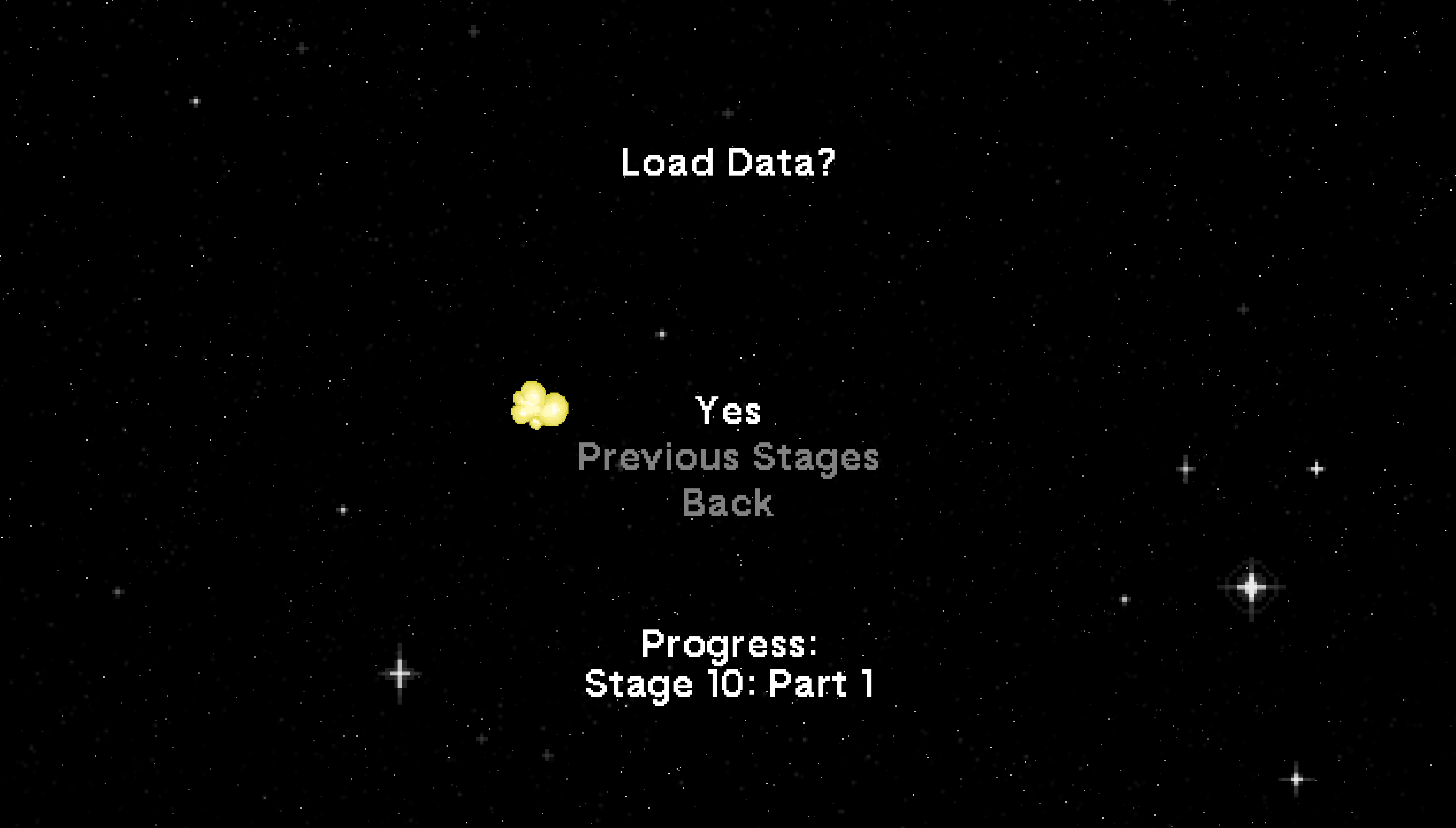 Continue Game will ask if you you want to load your game or restart any ...