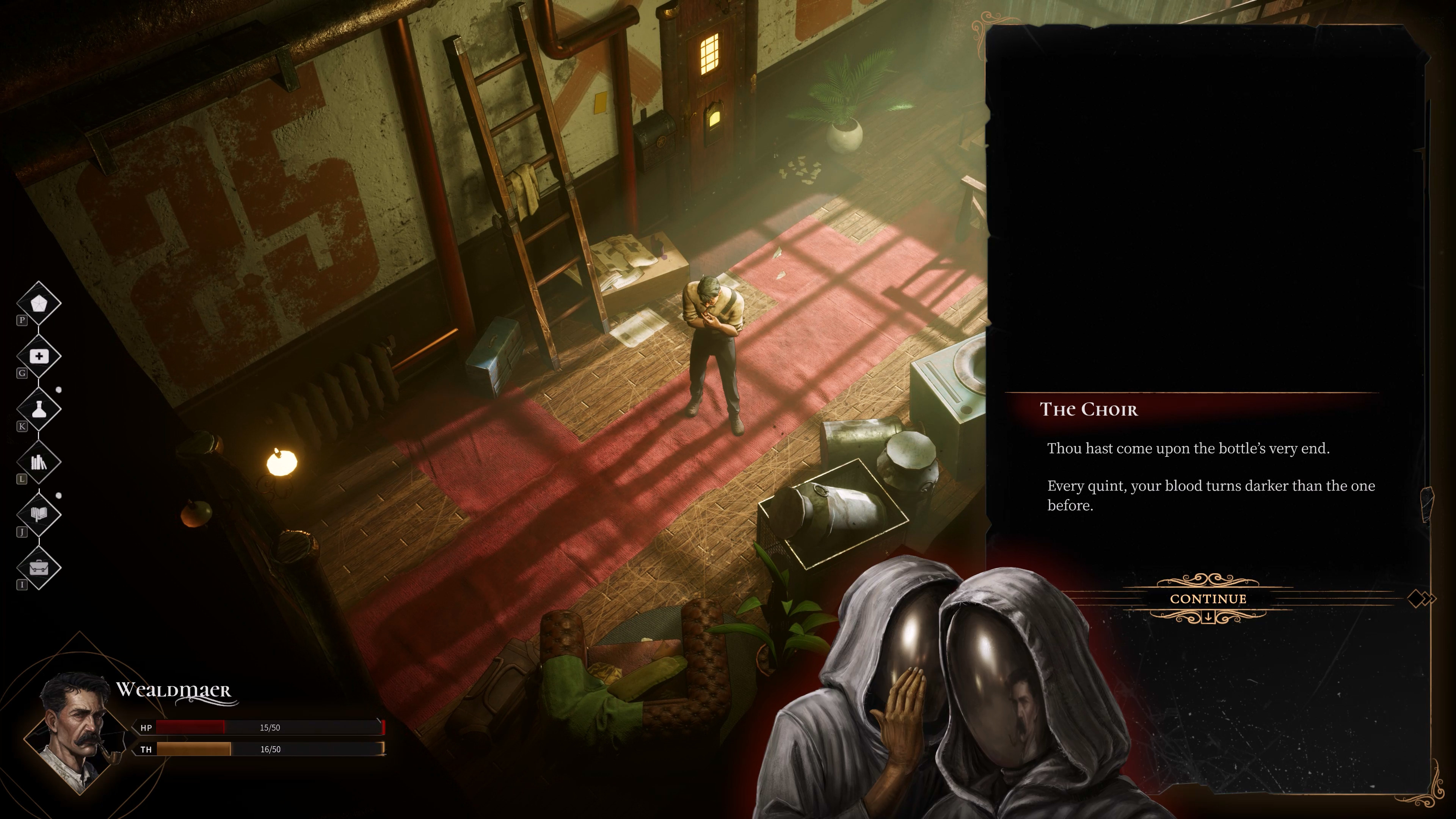 NEWS - Glasshouse : Doublage, démo Steam et Kickstarter 4 Glasshouse - Le portrait retravaillé du Chœur