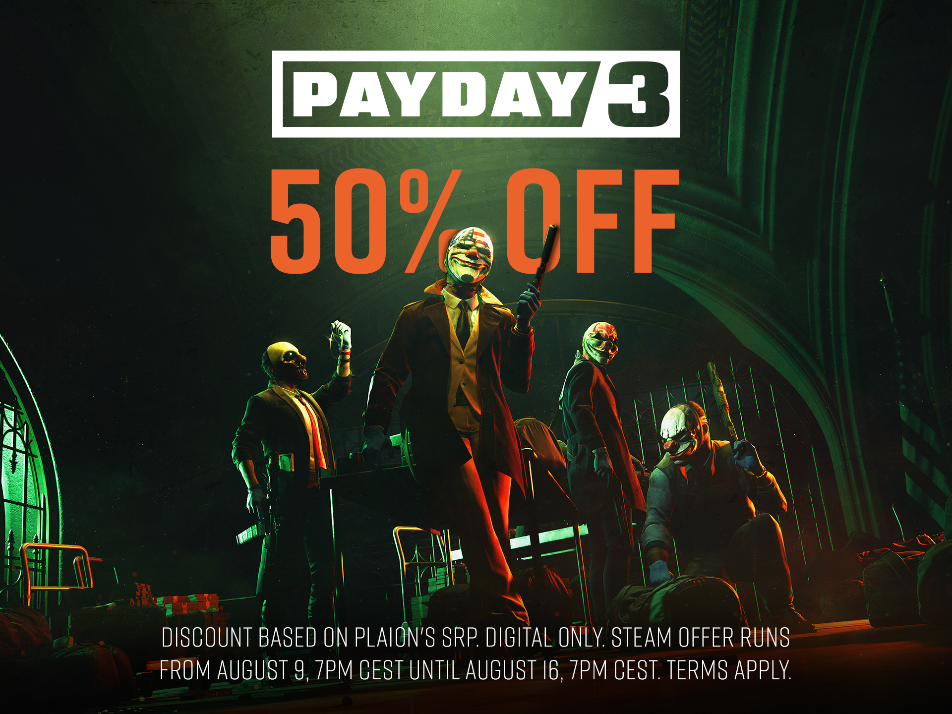 PAYDAY 3 Sale Promotion (Aug 7th to Aug 16th) | pd3.gg