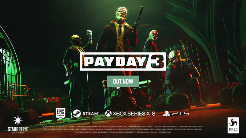 PAYDAY 3: Now Available! | pd3.gg
