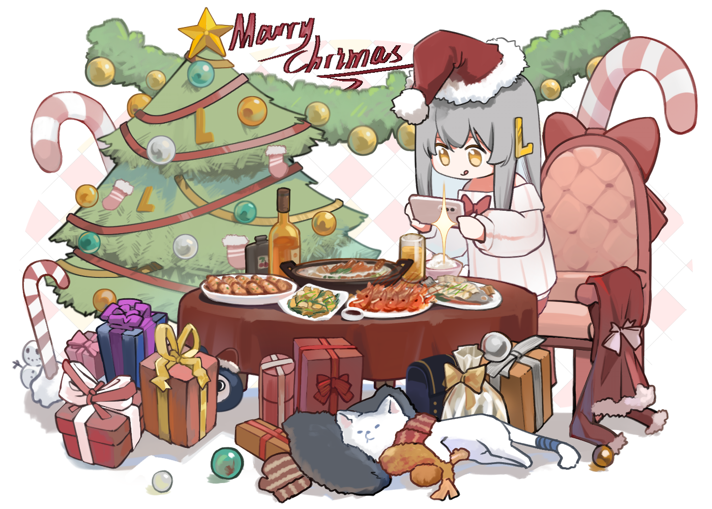 Lolis wishes everyone a Meowy Christmas!