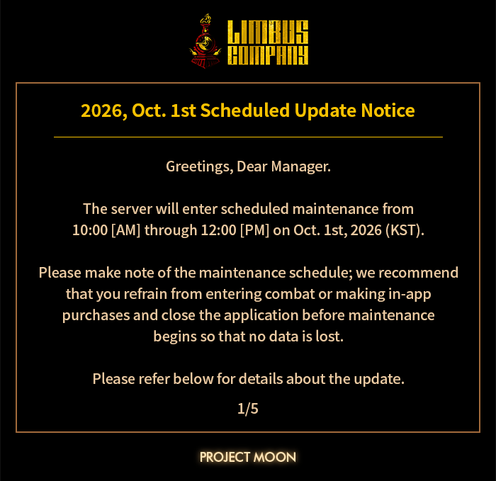 2026, Oct. 1st Scheduled Update Notice - E.G.O: Move-in Reg. Gregor
