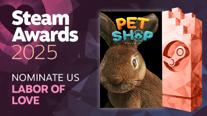 Nominated for the Steam Awards! 🏆