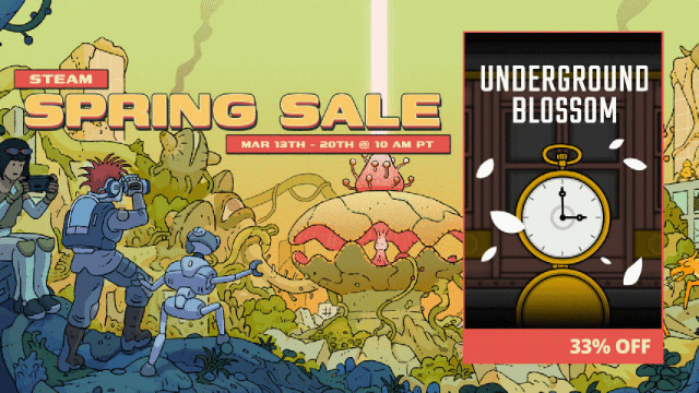 Underground Blossom is 33% OFF in the Steam Spring Salw