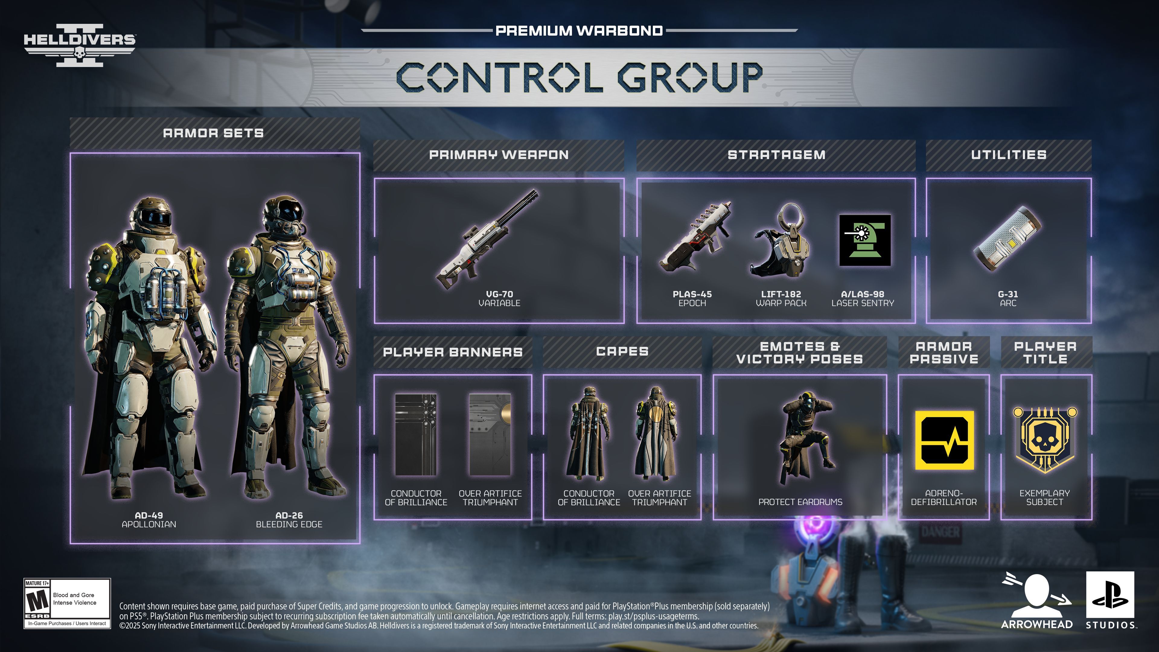 Image 7 from the official post “Helldivers 2 Control Group Warbond launches July 17!”