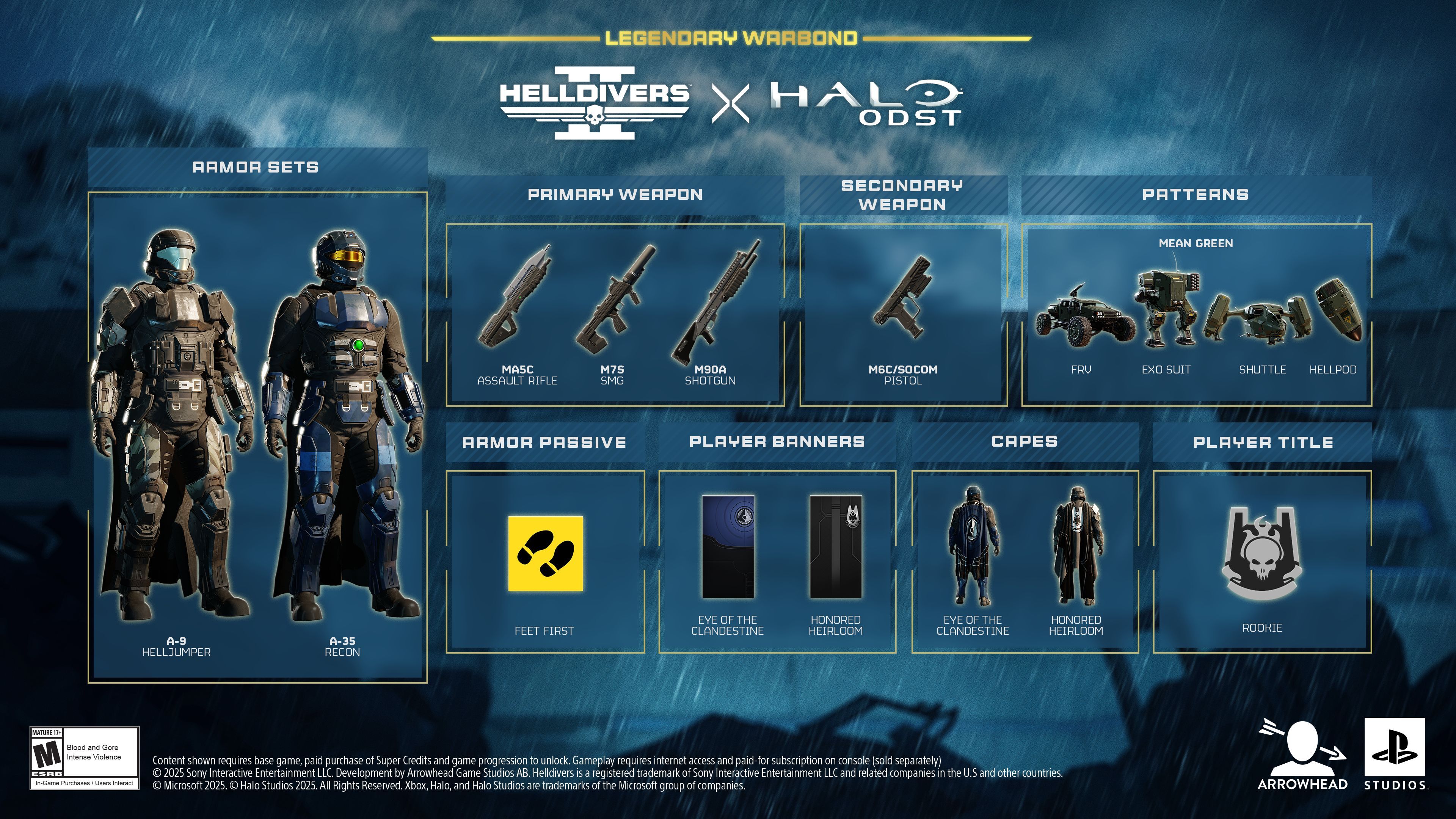 Image 4 from the official post “The long-awaited HELLDIVERS™ 2 x HALO: ODST Legendary Warbond arrives August 26”