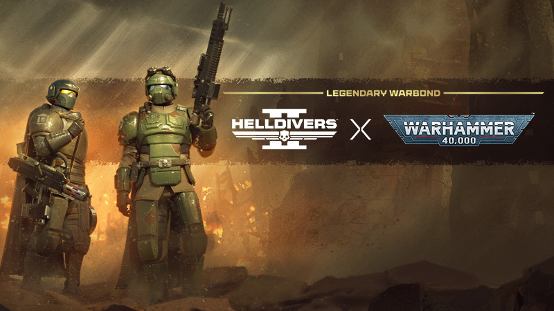 HELLDIVERS™ 2 x Warhammer 40,000 Legendary Warbond arrives August 12th