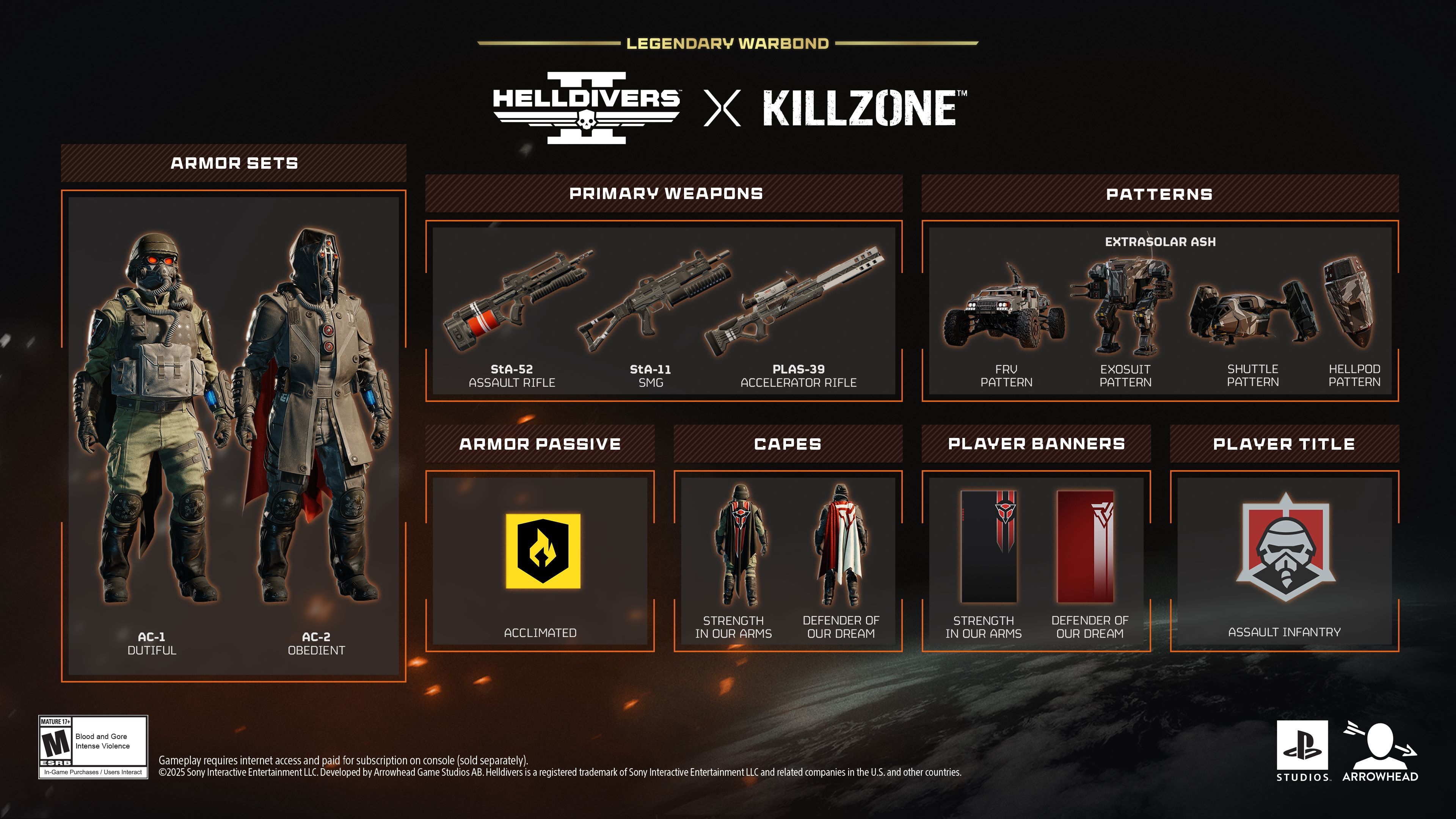 Image 7 from the official post “The HELLDIVERS™ 2 x Killzone items return as a Legendary Warbond December 18th”