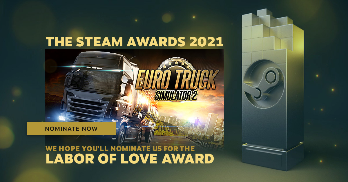 SCS Software's blog: Steam Awards 2017 Nominations