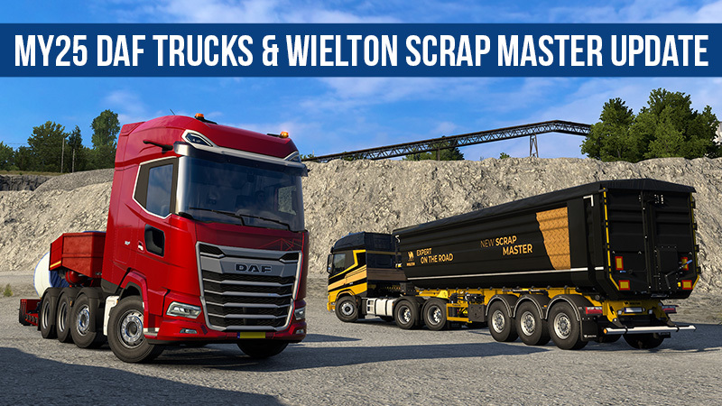 Обновление DAF MY25 и Wielton Scrap Master
