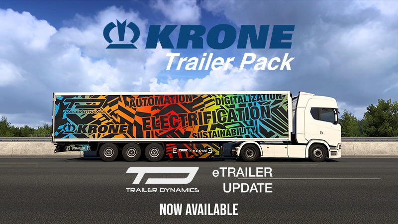 Обновление пакета прицепов KRONE: Динамика прицепов eTrailer