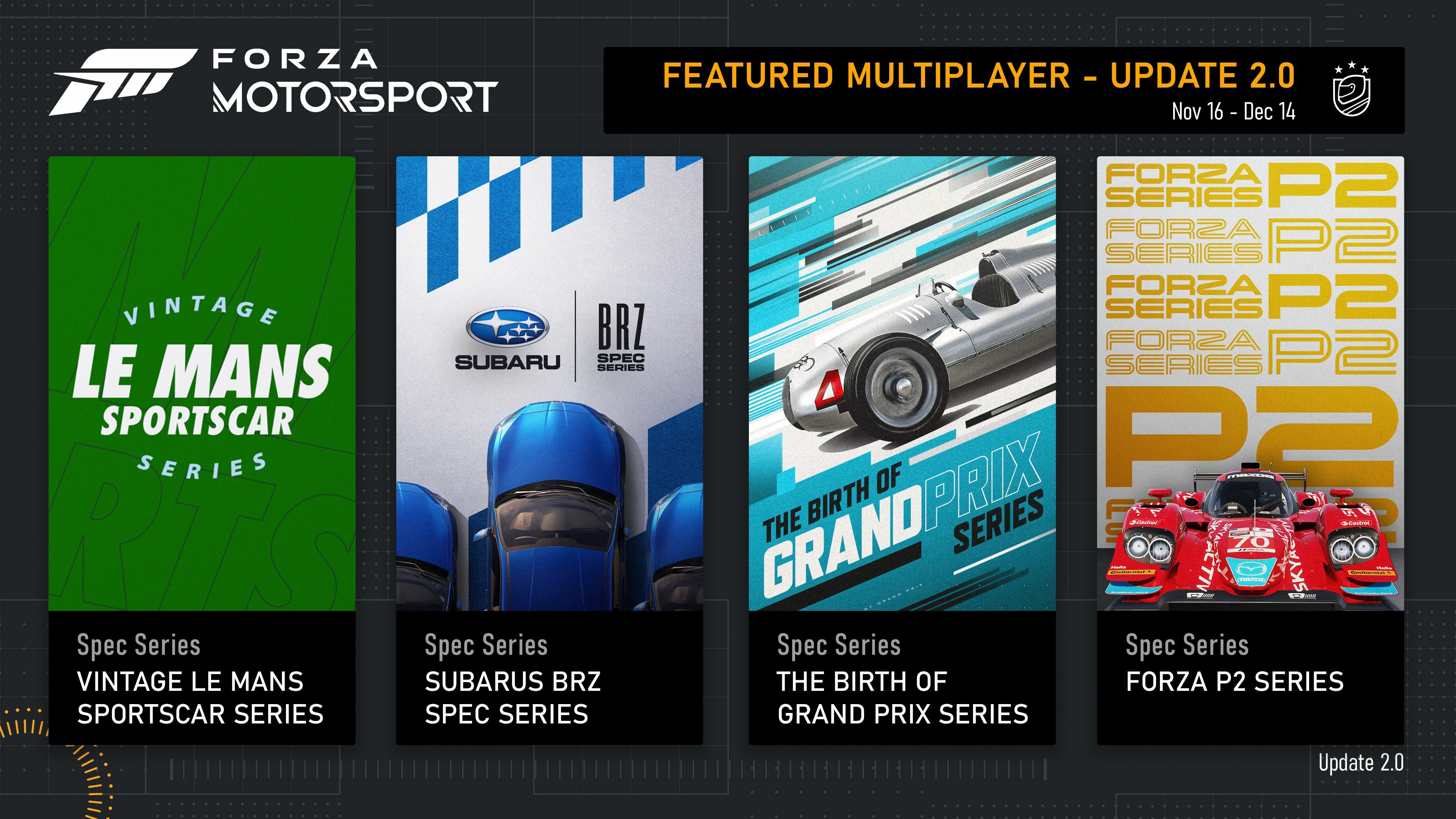 Yas Marina, New Cars in Forza Motorsport Update 2