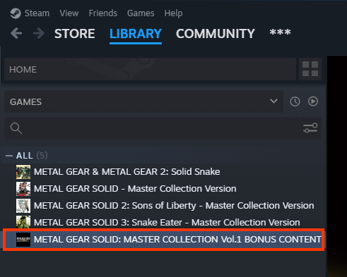 METAL GEAR SOLID: MASTER COLLECTION Vol.1 BONUS CONTENT on Steam