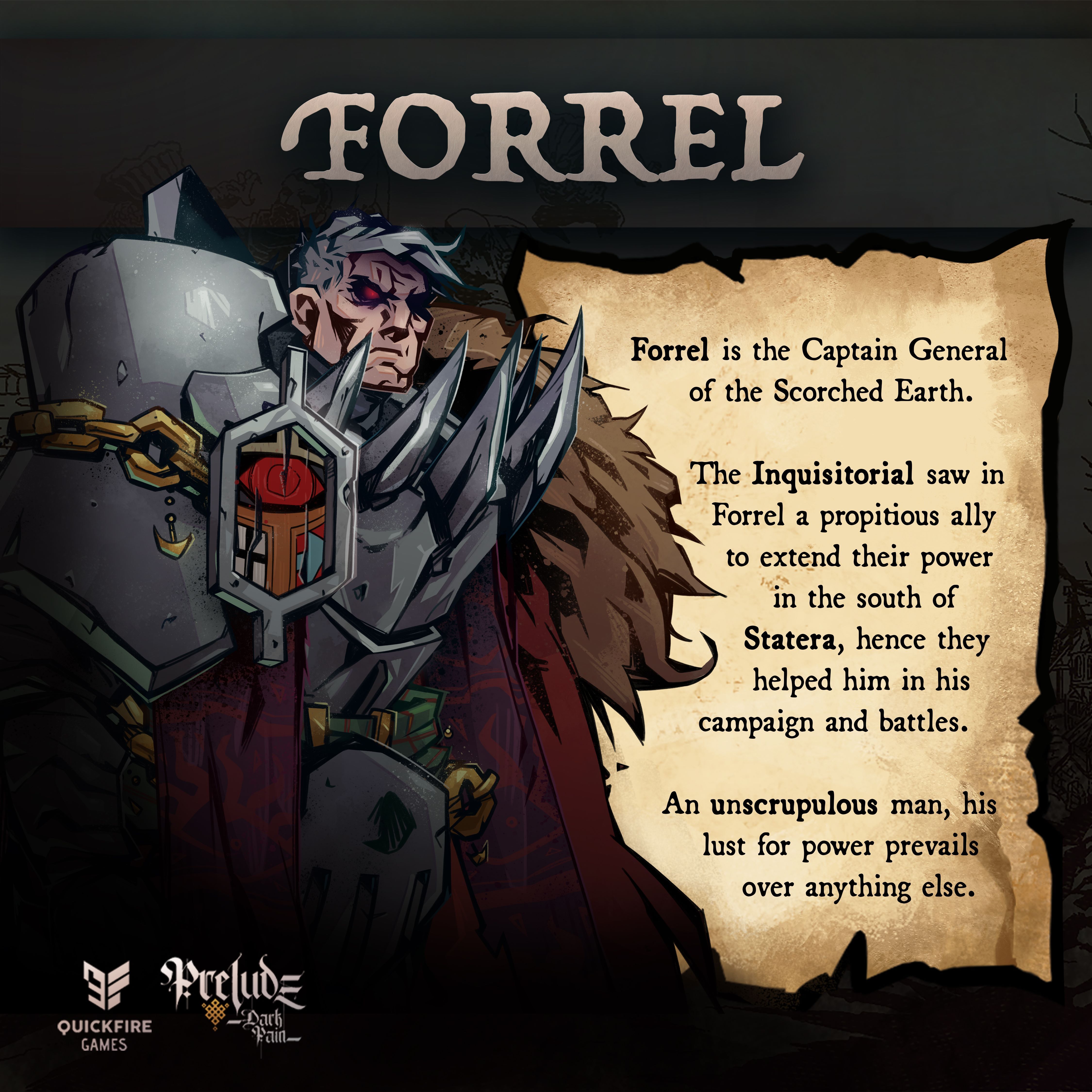 Make sure you remember Forrel's name!