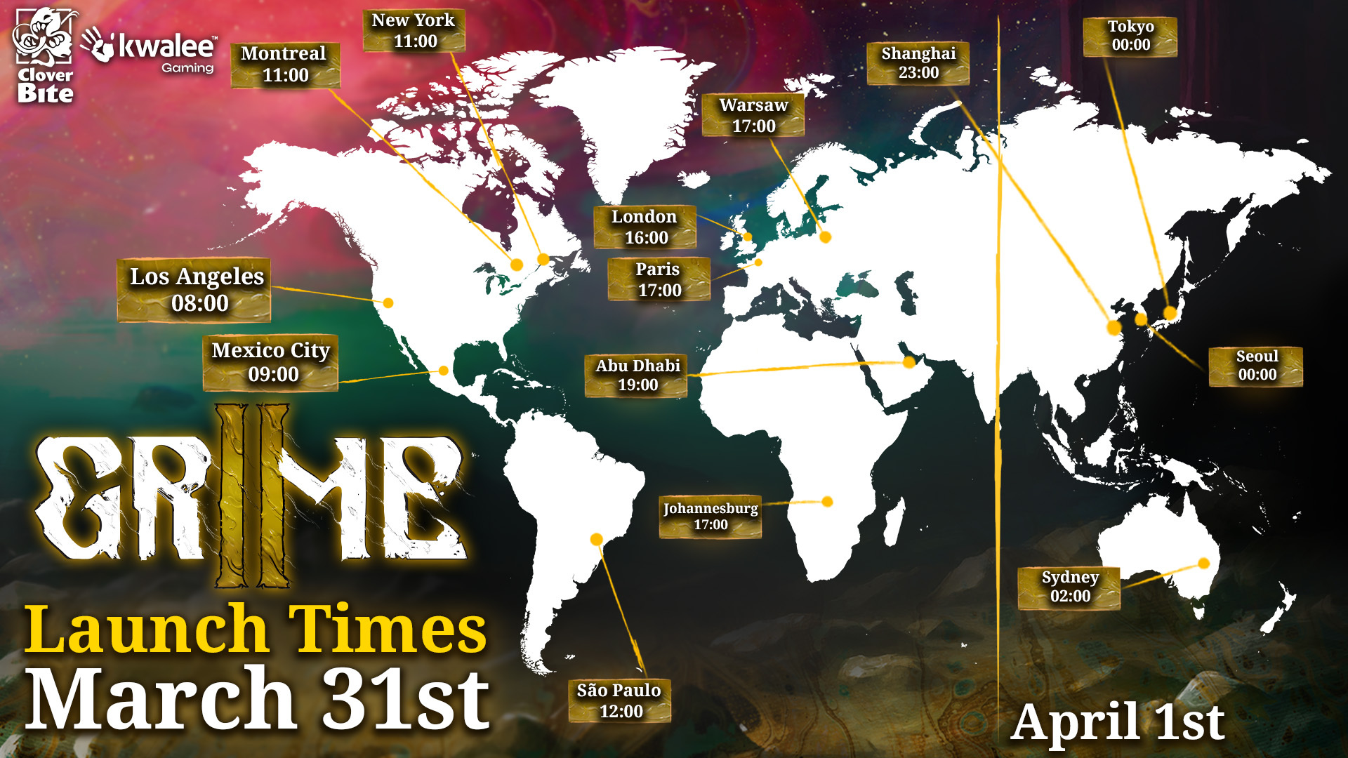 GRIME II launch times