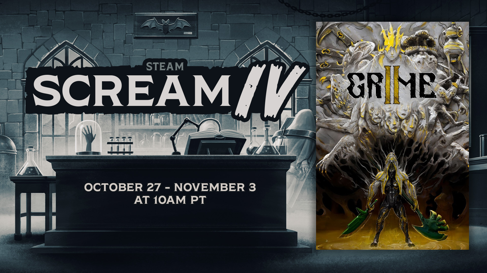 GRIME II is featured in the 2025 Steam Scream Fest!