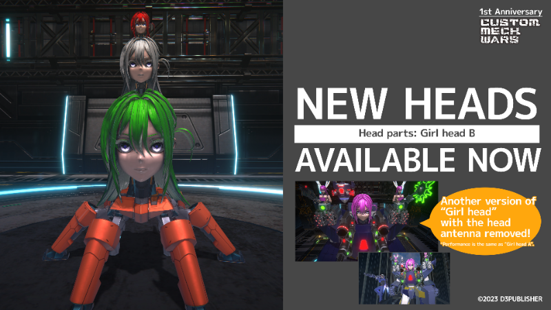 One Year Anniversary! New heads available for free!