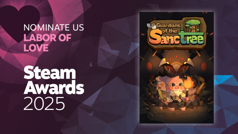 Nominate Sanctree for a Steam Award & Grab it at 50% Off!