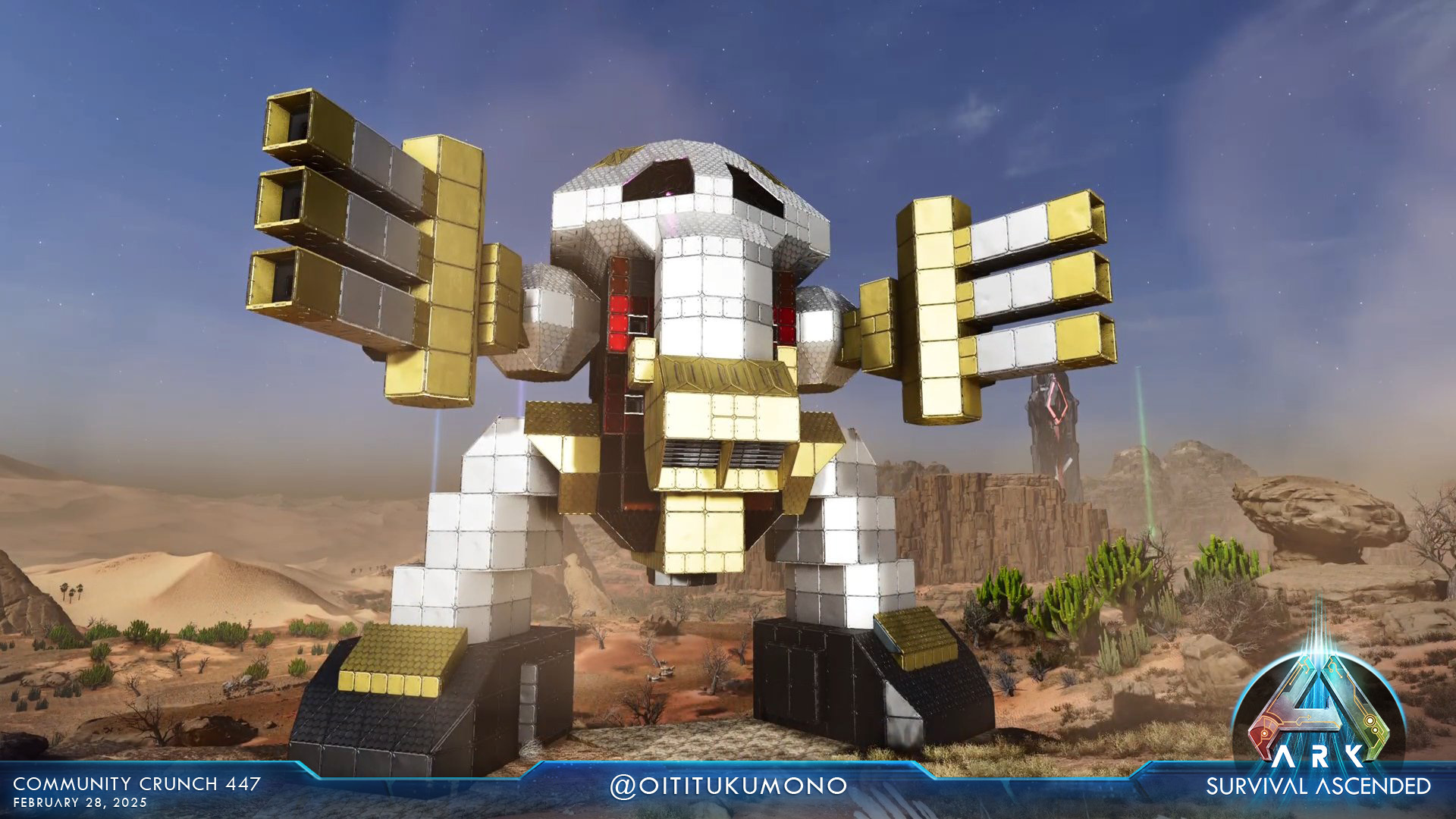 Screenshot by oititukumono showing Juagku-style architecture in ARK: Survival Ascended