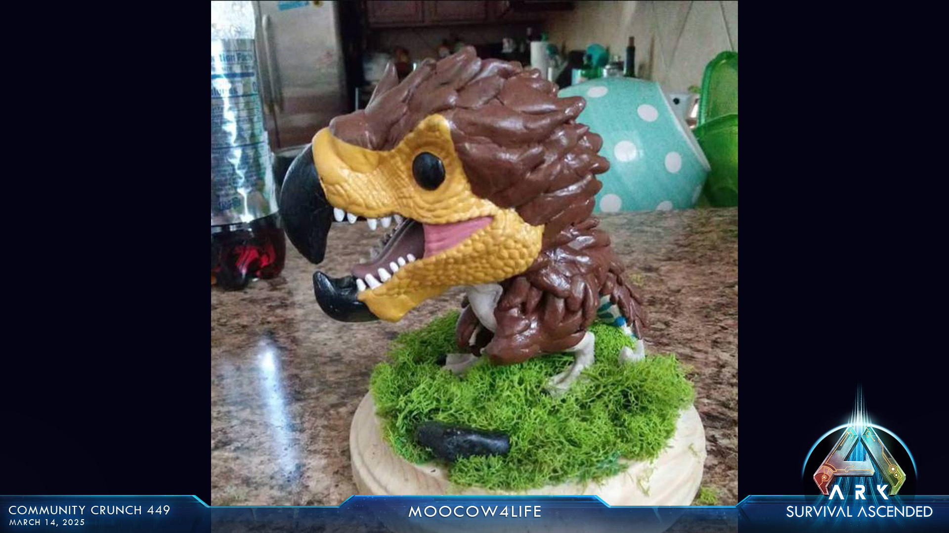 Custom Dodorex Funko figure created by ARK: Survival Ascended community member Moocow4life